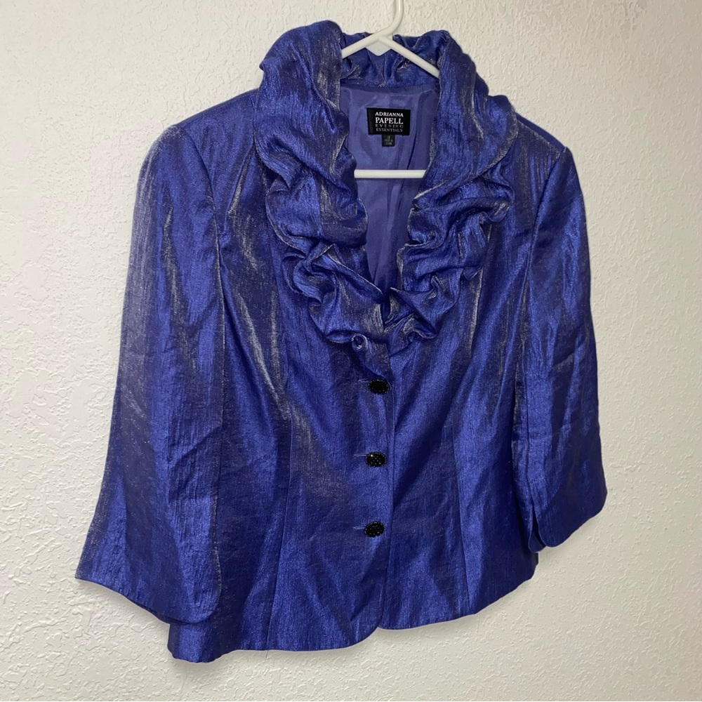 Adrianna Papell Evening Blazer Size 12 - Picture 5 of 11